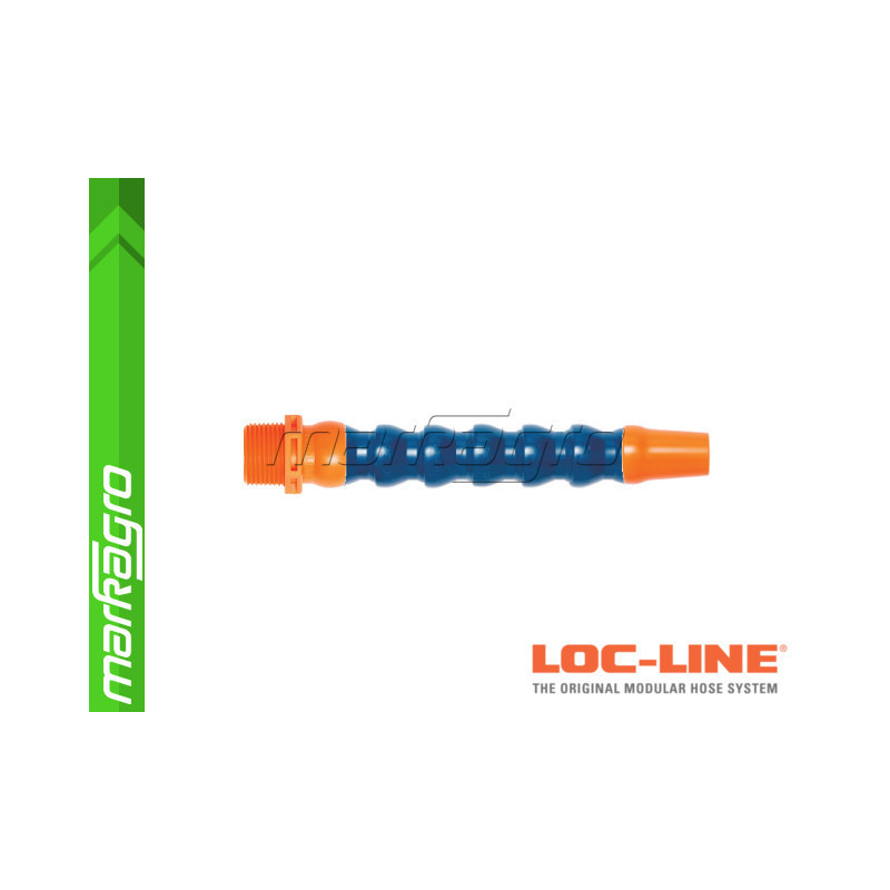 Chladící hadice s kruhovou tryskou Ø 3/4" (~19 mm) s vnějším závitem NPT 3/4", délka 500 mm - LOC-LINE (P25020)