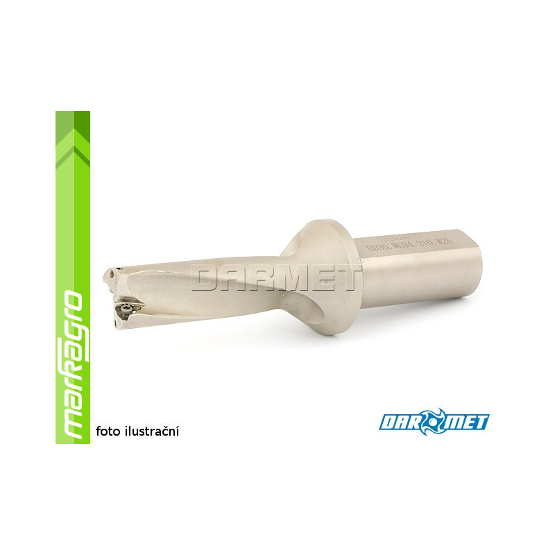 Vrták s VBD WCMX - držák, ⌀ 21 mm, 3xD, válcová stopka 25 mm - DARMET (DE00WC04-25-210)