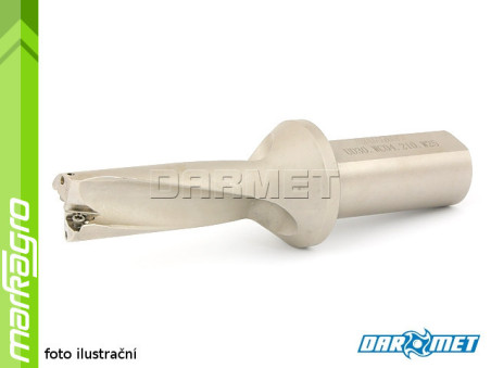 Vrták s VBD WCMX - držák, ⌀ 21 mm, 3xD, válcová stopka 25 mm - DARMET (DE00WC04-25-220)