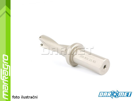Vrták s VBD WCMX - držák, ⌀ 22 mm, 3xD, válcová stopka 25 mm - DARMET (DE00WC04-25-220)