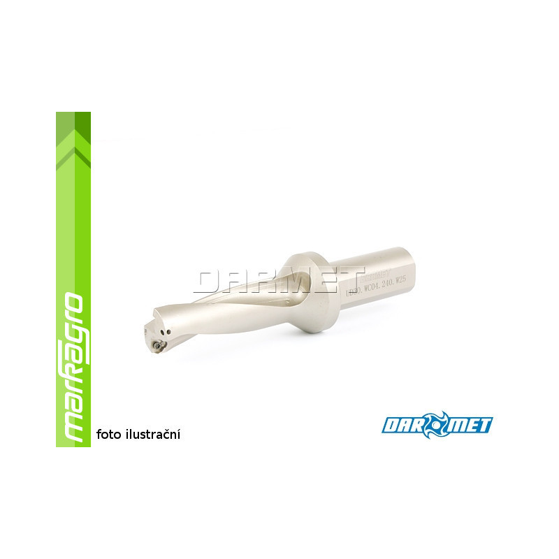 Vrták s VBD WCMX - držák, ⌀ 24 mm, 3xD, válcová stopka 25 mm - DARMET (DE00WC04-25-240) Vrták s VBD WCMX - držák, ⌀ 24 mm, 3xD, válcová stopka 25 mm - DARMET (DE00WC04-25-240)
