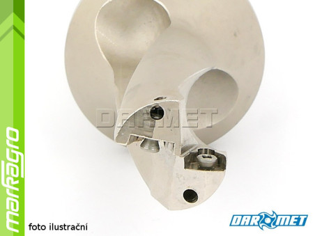 Vrták s VBD WCMX - držák, ⌀ 26 mm, 3xD, válcová stopka 32 mm - DARMET (DE00WC05-32-260)