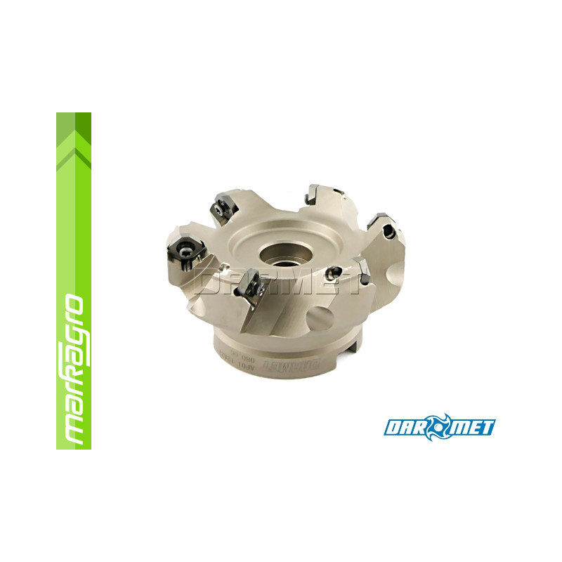 Fréza s VBD SEKT  ⌀ 80 mm, čelní válcová nástrčná 6-břitá - DARMET (FD45SE12-080-27A06)