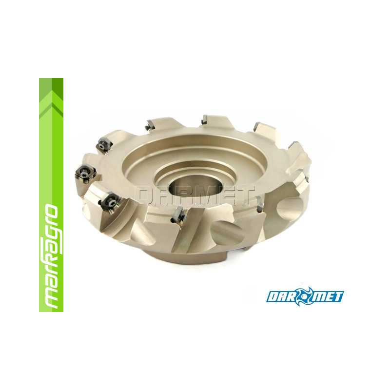 Fréza s VBD SEKT ⌀ 160 mm, čelní válcová nástrčná 10-břitá - DARMET (FD45SE12-160-40A10)