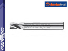 Fréza čelní válcová 4-břitá, krátká s válcovou stopkou pro lehké kovy a plasty DIN6527-A K-W, VHM - 16 mm - FENES