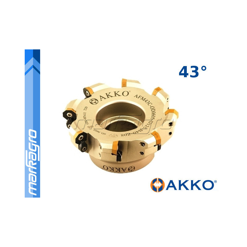 Fréza s VBD ODMT ⌀ 100 mm, čelní válcová nástrčná 7-břitá - AKKO (AFM43C-OD0605-D100-A32-Z07-H) Fréza s VBD ODMT ⌀ 100 mm, čelní válcová nástrčná 7-břitá - AKKO (AFM43C-OD0605-D100-A32-Z07-H)