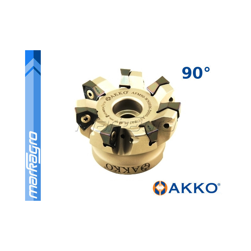 Fréza s VBD WNMX - držák, ⌀ 50 mm, čelní válcová nástrčná 4-břitá - AKKO (AFM90-WN0806-D050-A16-Z04-H)