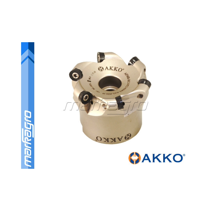 Fréza s VBD RCMT - držák, ⌀ 40 mm, čelní kopírovací nástrčná 4-břitá - AKKO (AFMR-RC10T3-D040-A16-Z04-H)