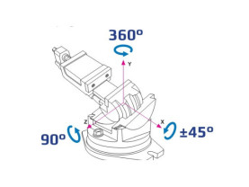 Strojní svěrák sklopný 105MM FZU105/105