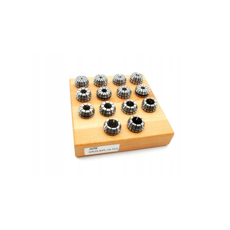 Sada kleštin ER25 - 14 ks (7618KPL)