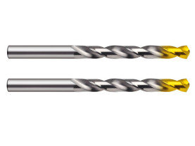 Spirálový krátký vrták s válcovou stopkou - 4,2 mm, HSS, TiN (9651)