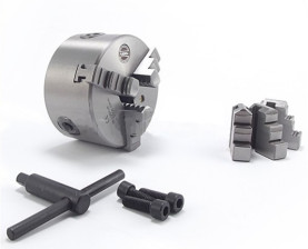 Soustružnické tříčelisťové sklíčidlo samocentrující, litinové - 200 mm (DK11-200)