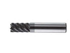 Fréza čelní válcová 6-břitá pro těžkoobrobitelné materiály HARRDEN 312, VHM TiAlN - 12 mm