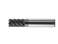 Fréza čelní válcová 6-břitá pro těžkoobrobitelné materiály HARRDEN 312, VHM TiAlN - 16 mm