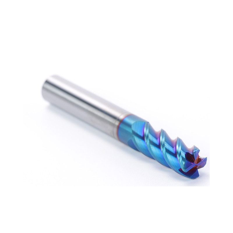 Fréza čelní válcová 4-bř. krátká s válcovou stopkou, VHM Nano-Blue - 6 mm