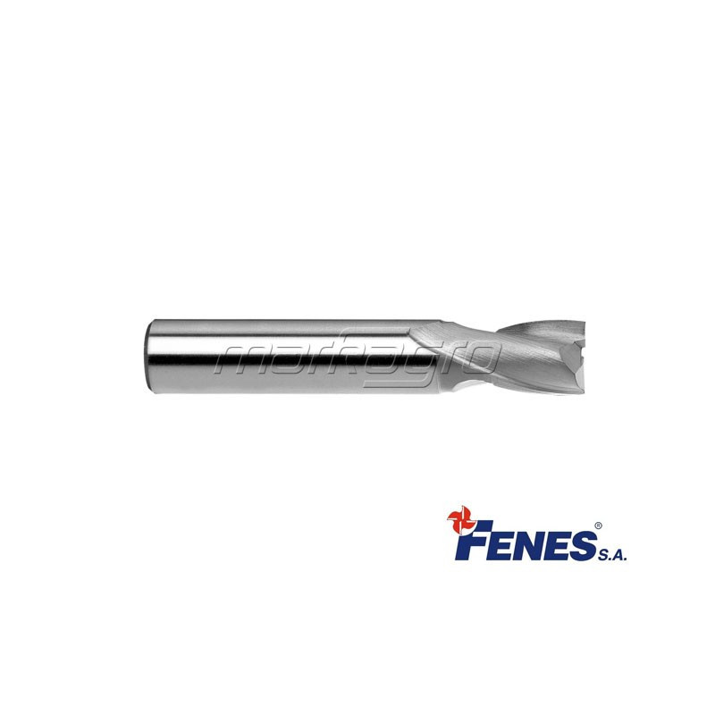 Stopková drážkovací fréza 2-břitá s válcovou stopkou DIN327-B K, HSS-E - 4 mm - FENES