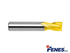 Stopková drážkovací fréza 2-břitá s válcovou stopkou DIN327-B K, HSS TiN Golden Line - 4MM - FENES