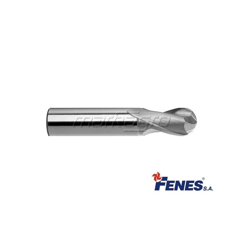 Kulová fréza kopírovací s válcovou stopkou DIN327-B KR, HSS - 6 mm - FENES
