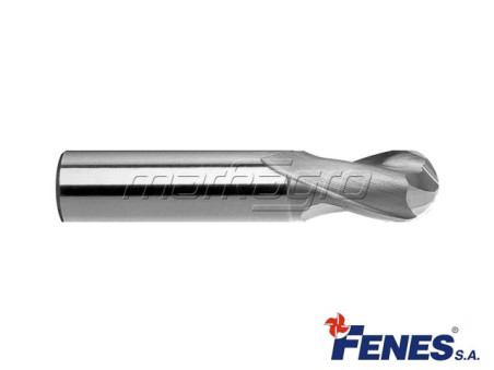 Kulová fréza kopírovací s válcovou stopkou DIN327-B KR, HSS-E - 12 mm - FENES