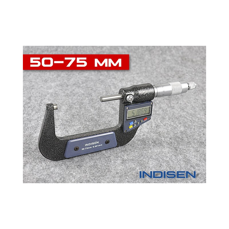Mikrometr digitální pro měření vnějších průměrů 50 - 75 mm - INDISEN (2311-5075) Mikrometr digitální pro měření vnějších průměrů 50 - 75 mm - INDISEN (2311-5075)