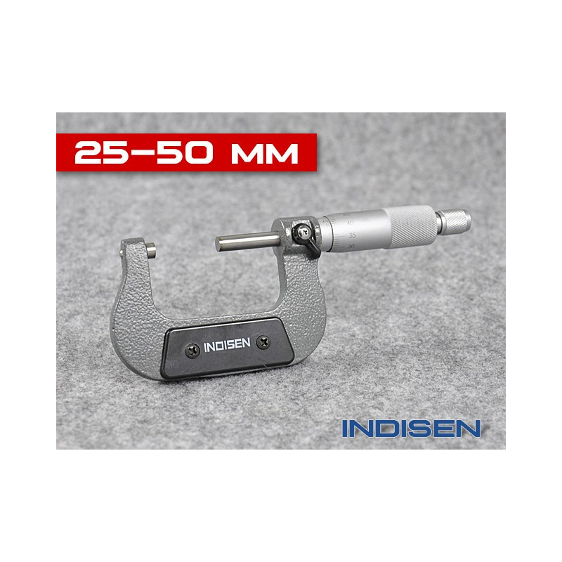 Mikrometr pro měření vnějších průměrů 25 - 50 mm - INDISEN (2322-2550) Mikrometr pro měření vnějších průměrů 25 - 50 mm - INDISEN (2322-2550)