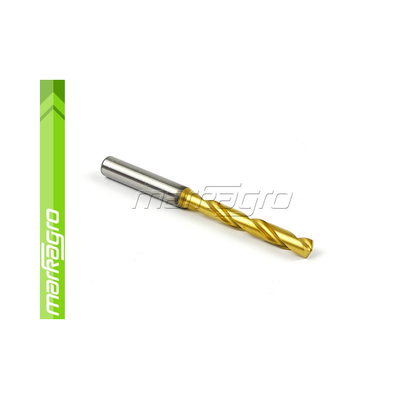Karbidový monolitní vrták s válcovou stopkou 5xD - 6,8 mm, VHM TiN Karbidový monolitní vrták s válcovou stopkou 5xD - 6,8 mm, VHM TiN