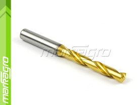 Karbidový monolitní vrták s válcovou stopkou 5xD - 8,5 mm, VHM TiN