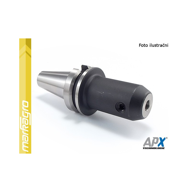 Držák BT40 - WE12 - 100 mm s válcovou stopkou Weldon (APX 7624) Držák BT40 - WE12 - 100 mm s válcovou stopkou Weldon (APX 7624)