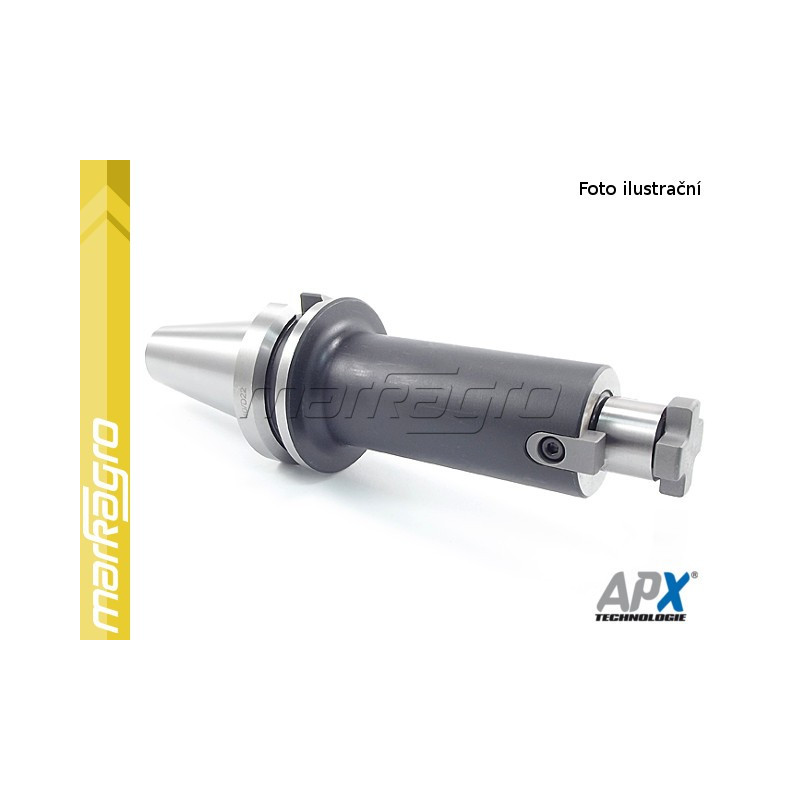 Frézovací trn pro frézovací hlavy s unášecími drážkami BT40 - 16 mm - 120 mm (APX 7388) Frézovací trn pro frézovací hlavy s unášecími drážkami BT40 - 16 mm - 120 mm (APX 7388)