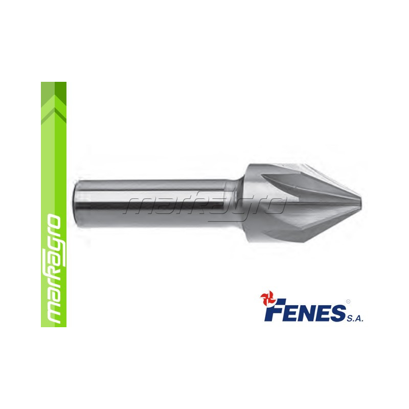 Záhlubník kuželový 60° s válcovou stopkou, DIN334-A HSS - 12,5 mm