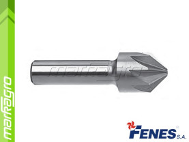 Záhlubník kuželový 90° s válcovou stopkou, DIN335-A HSS - 16 mm (FENES)