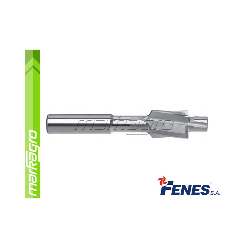 Záhlubník s válcovou stopkou a vodícím čepem pro otvor se závitem M8, DIN373 HSS (FENES)