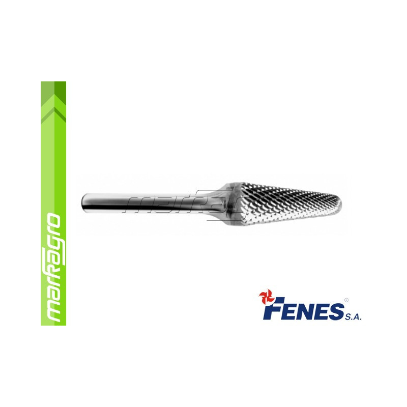 Technická fréza 16x33 - 6 mm KEL tvrdokovová, kuželová zaoblená (FENES) Technická fréza 16x33 - 6 mm KEL tvrdokovová, kuželová zaoblená (FENES)