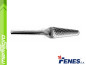 Technická fréza 16x33 - 6 mm KEL tvrdokovová, kuželová zaoblená (FENES) Technická fréza 16x33 - 6 mm KEL tvrdokovová, kuželová zaoblená (FENES)