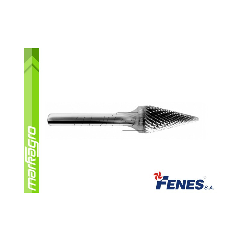 Technická fréza 3x11 - 3 mm KEL tvrdokovová, kuželová (FENES)