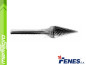 Technická fréza 3x11 - 3 mm KEL tvrdokovová, kuželová (FENES)