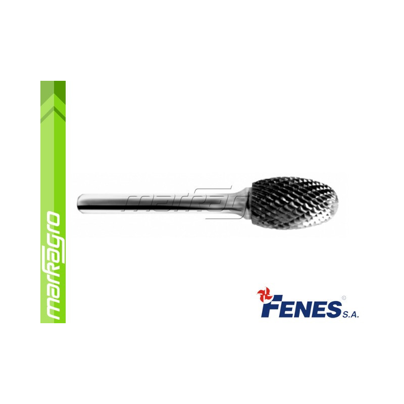 Technická fréza 6x10 - 6 mm tvrdokovová, oválná (FENES) Technická fréza 6x10 - 6 mm tvrdokovová, oválná (FENES)