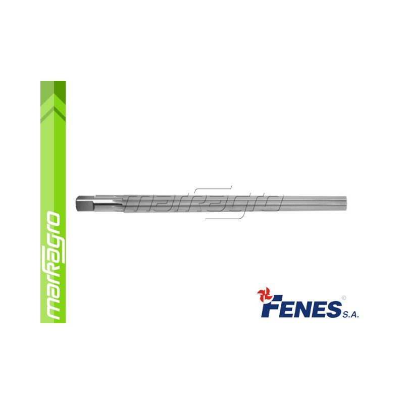 Ruční výstružník D14 kuželový 1:50 s přímými břity - 14 mm, DIN9-A HSS (FENES)
