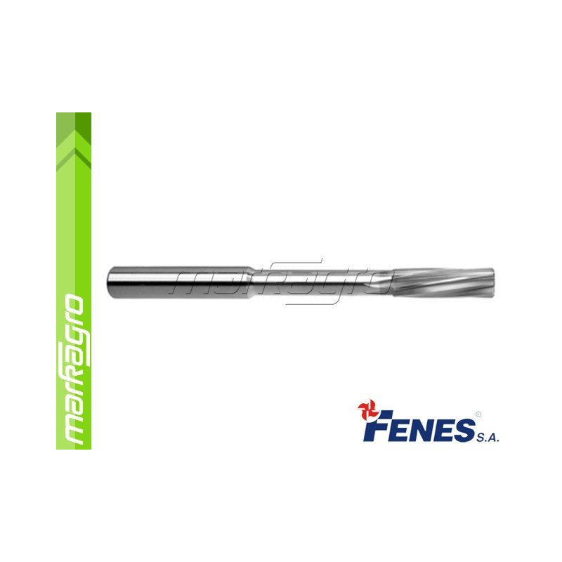 Strojní výstružník D4 H7 s válcovou stopkou s břity ve šroubovici DIN212-D HSS - 4 mm (FENES)