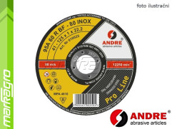 Řezný kotouč plochý - 230 mm x 2 mm x 22,2 mm, PRO-LINE verze INOX, TYP 41 - ANDRE (010052)