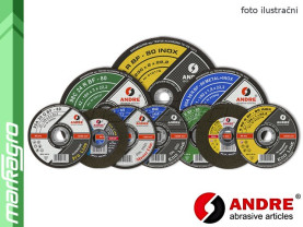 Řezný kotouč plochý - 125 mm x 1 mm x 22,2 mm, MASTER-LINE, TYP 41 - ANDRE (010225)