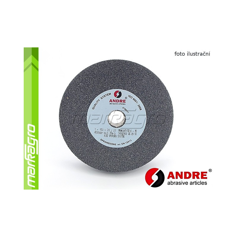 Brusný kotouč plochý - 150 mm x 20 mm x 32 mm, s keramickým pojivem, TYP 1 - ANDRE (514022) Brusný kotouč plochý - 150 mm x 20 mm x 32 mm, s keramickým pojivem, TYP 1 - ANDRE (514022)
