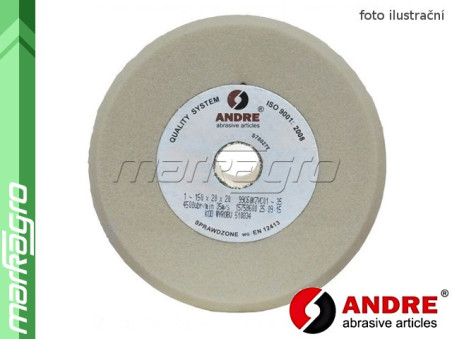 Brusný kotouč jednostranně zkosený - 250 mm x 10 mm x 32 mm, s keramickým pojivem, TYP 1C - ANDRE (511697)