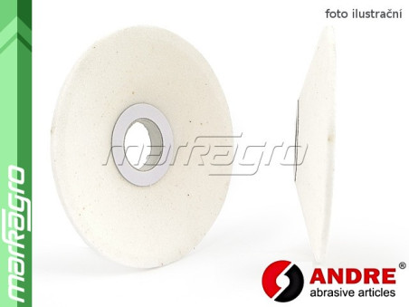 Brusný kotouč kuželový - 125/61 mm x 13/3,2 mm x 32 mm, s keramickým pojivem, TYP 12 - ANDRE (520125)