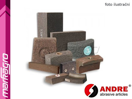 Brusné segmenty lichoběžníkové - 100/85 mm x 35 mm x 150 mm, s pryskyřičným pojivem, TYP 3109 - ANDRE (140200)