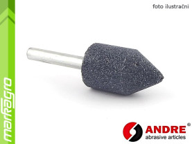 Brusné tělísko válcové-kuželové - 20 mm x 35 mm x 6 mm, s keramickým pojivem, TYP 5211 - ANDRE (550767)