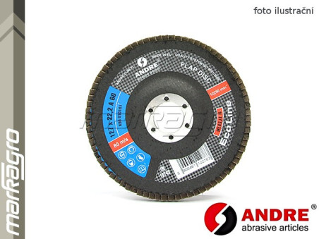 Brusný lamelový tylíř - 127 mm x 22,2 mm, ECO LINE, verze I - ANDRE (810073)