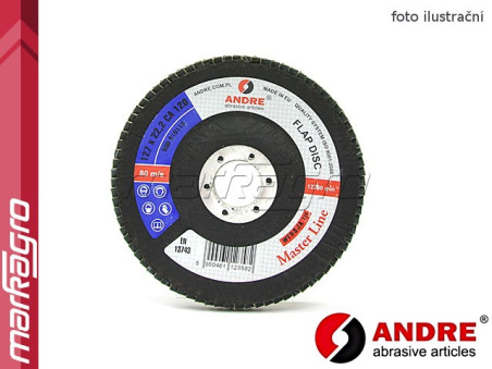 Brusný lamelový talíř - 127 mm x 22,2 mm, MASTER LINE, verze I - ANDRE (810035)