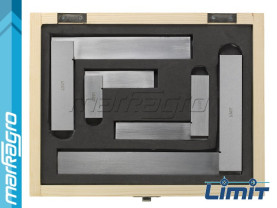 Sada 4 ks úhelníků kontrolních dílenských v rozměrech 75x50, 100x70, 150x100, 200x130 mm - LIMIT (16246-0901)