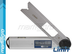 Úhloměr digitální 250 mm, rozsah 0 - 360° s vodováhou  - LIMIT (16658-0100)
